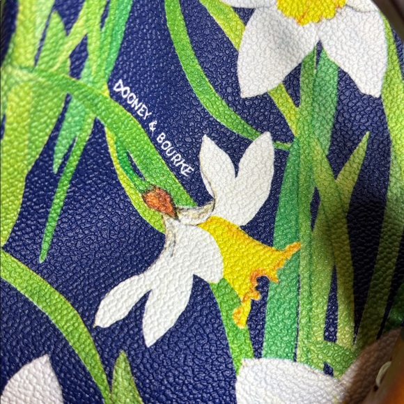 Dooney & Bourke Blue Daffodil Bucket Bag with Pouch - Picture 11 of 13